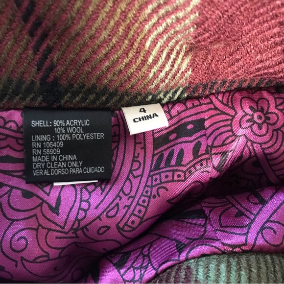 Cremieux  Camilla Plaid  Skirt w Belt NWT - Picture 6 of 12